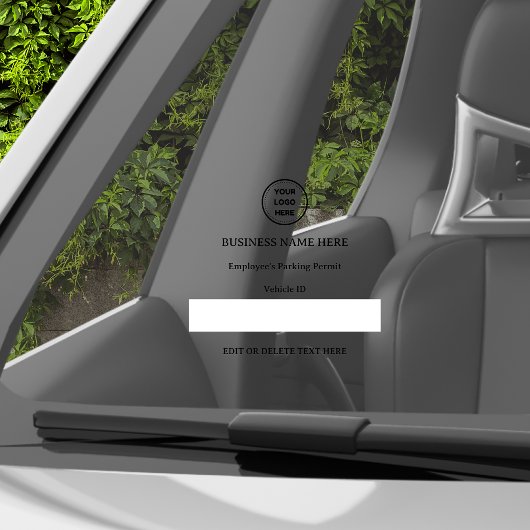 Parkgenehmigungsfahrzeug-ID für benutzerdefinierte Fensteraufkleber