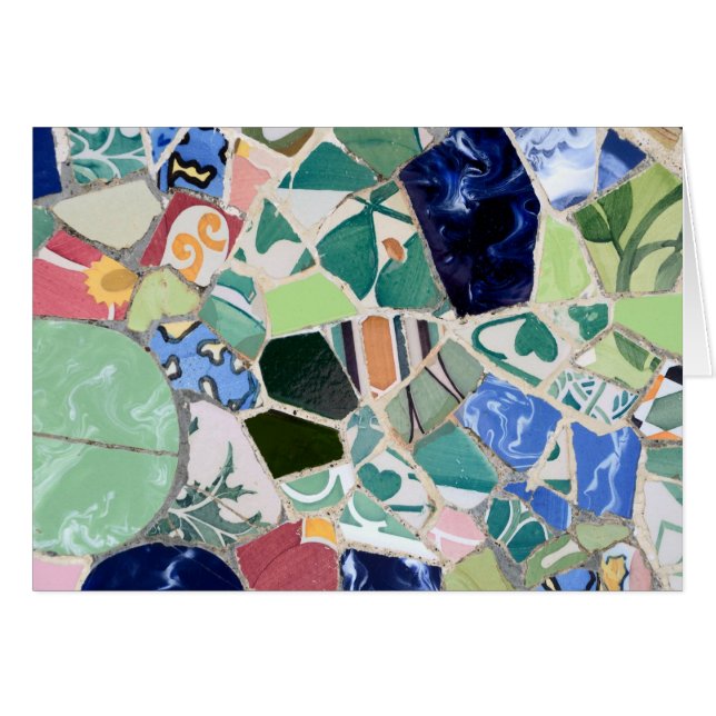 Parkguell-Mosaikkarte (Vorderseite (Horizontal))
