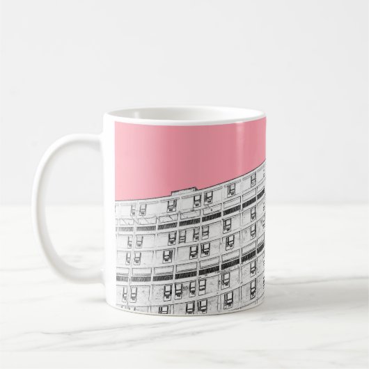 Parkhügel Rosa Kaffeetasse (Links)