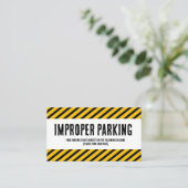 Parking Incorrectly complaint card Visitenkarte (Stehend Vorderseite)