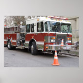 Parking Red Fire Motor Poster (Vorne)