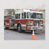 Parking Red Fire Motor Postkarte (Vorderseite)
