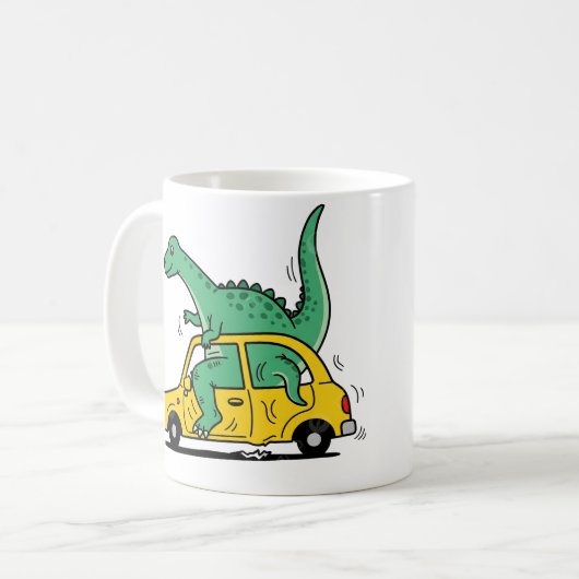 Parking Saurus Kaffeetasse (Vorderseite Links)