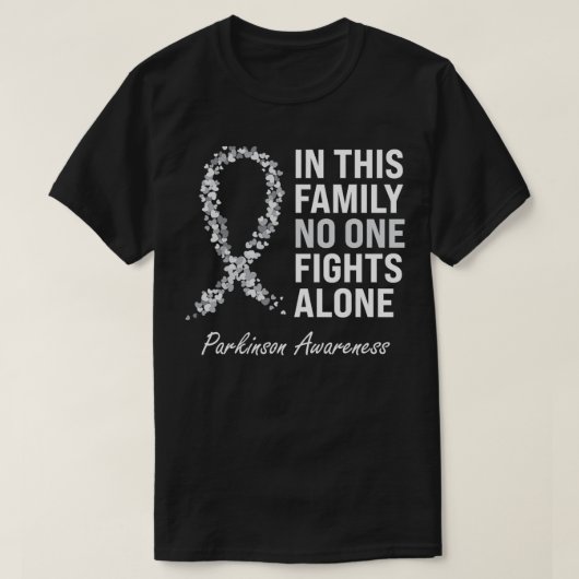 Parkinson Awareness Gray Ribbon  T-Shirt (Design vorne)