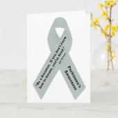 Parkinson Bewusstseins-Band Karte (Gelbe Blume)