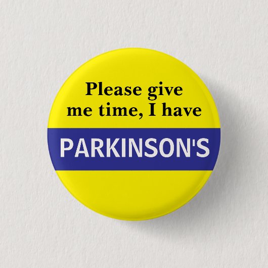 Parkinson-Bewusstseinsabzeichen Button (Vorderseite)