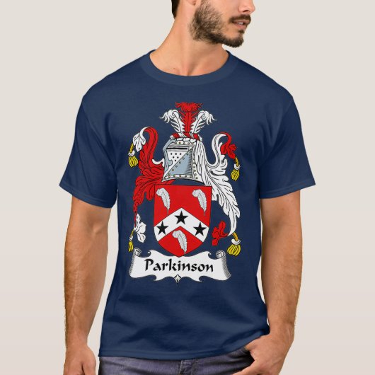 Parkinson Coat of Arms Family Crest T-Shirt (Vorderseite)