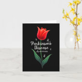 Parkinson Disease Awareness Tulip April Monat Karte (Gelbe Blume)