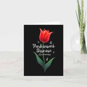 Parkinson Disease Awareness Tulip April Monat Karte