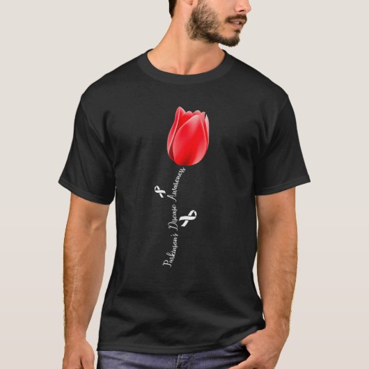 Parkinson Disease Awareness Tulip April Month T-Shirt (Vorderseite)