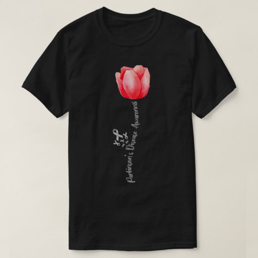 Parkinson Disease Awareness Tulip April National T-Shirt (Design vorne)