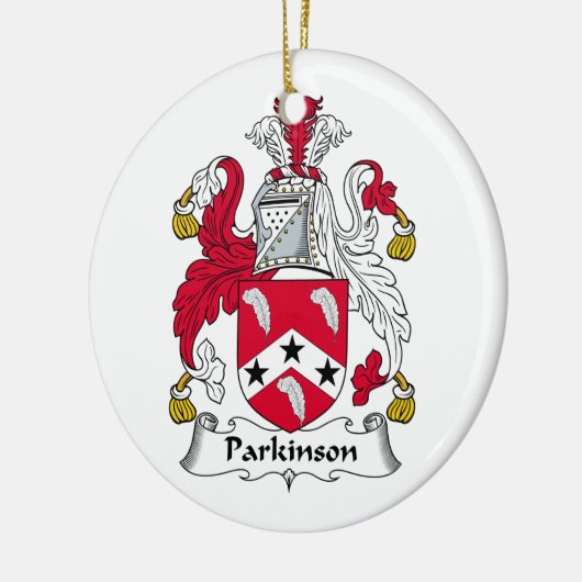 Parkinson-Familienwappen Keramikornament (Links)