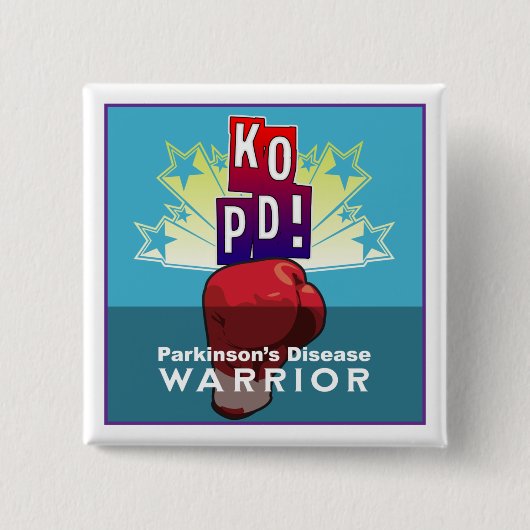 Parkinson KO Warrior sq Button (Vorderseite)