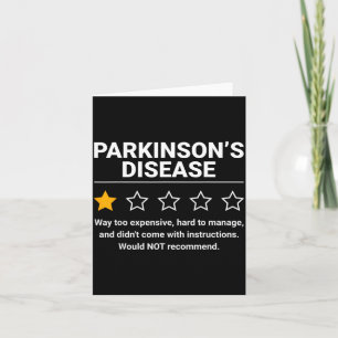 Parkinson-Krankheit 1 Stern Bewertung Lustige Park Karte