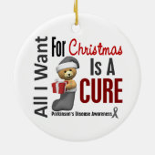 Parkinson Krankheit alle will ich Keramik Ornament (Hinten)