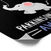 Parkinson-Krankheit Bewusstsein psychische Erkrank Poster (Ecke)
