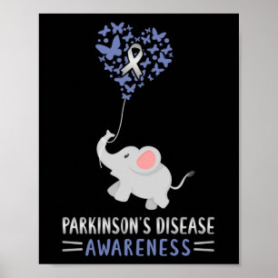 Parkinson-Krankheit Bewusstsein psychische Erkrank Poster