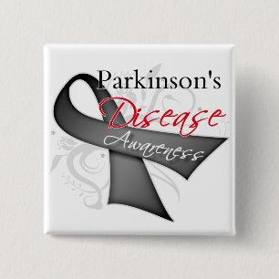 Parkinson-Krankheit-Bewusstsein Scroll-Band Button
