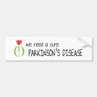 Parkinson-Krankheit, parkinsons Krankheit, Tulpe Autoaufkleber