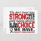 Parkinson-Krankheit wie stark wir sind Postkarte (Vorne/Hinten)