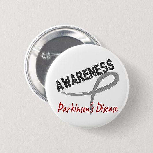 Parkinson-Krankheits-Bewusstsein 3 Button (Vorne & Hinten)