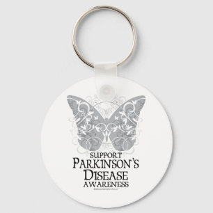 Parkinson-Krankheits-Schmetterling Schlüsselanhänger
