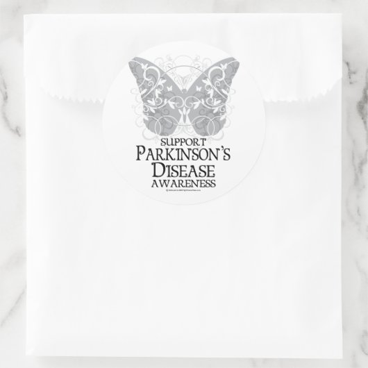 Parkinson-Schmetterling Runder Aufkleber (Tasche)