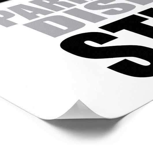 Parkinson-Syndrom Poster (Ecke)