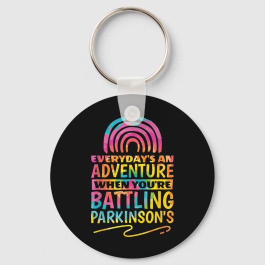 Parkinson Zitat Design für Parkinson Bewusstsein Schlüsselanhänger (Vorderseite)