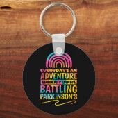 Parkinson Zitat Design für Parkinson Bewusstsein Schlüsselanhänger (Vorderseite)