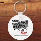 Parkinsonerkrankung Ich trage GRAU für meinen Vate Schlüsselanhänger (Vorderseite)