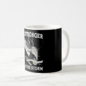 Parkinson's Awareness Eagle ist stärker als Sturm Kaffeetasse (VorderseiteRechts)