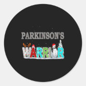 Parkinson's Awareness For Christmas  Runder Aufkleber (Vorderseite)