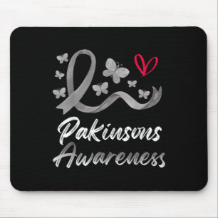 Parkinsons Awareness Ribbon Butterflies Herzherz Mousepad