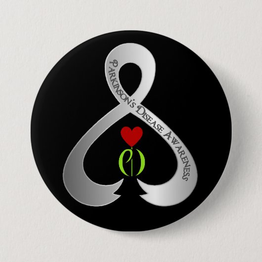 Parkinson's Awareness Ribbon Button (Vorderseite)