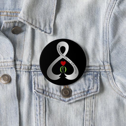 Parkinson's Awareness Ribbon Button (Beispiel)