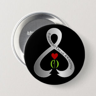 Parkinson's Awareness Ribbon Button