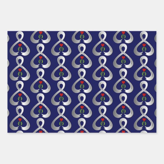 Parkinson's Awareness Ribbon Geschenkpapier Set (Vorderseite 3)