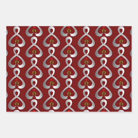 Parkinson's Awareness Ribbon Geschenkpapier Set (Vorderseite 2)