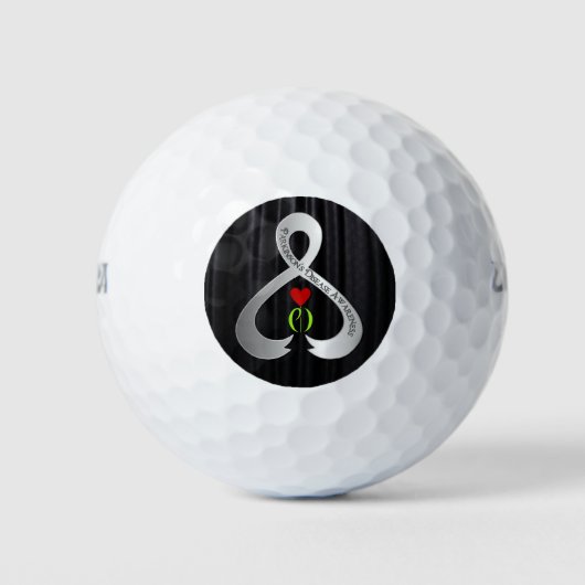 Parkinson's Awareness Ribbon Golfball (Vorderseite)