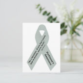 Parkinson's Awareness Ribbon Postkarte (Stehend Vorderseite)