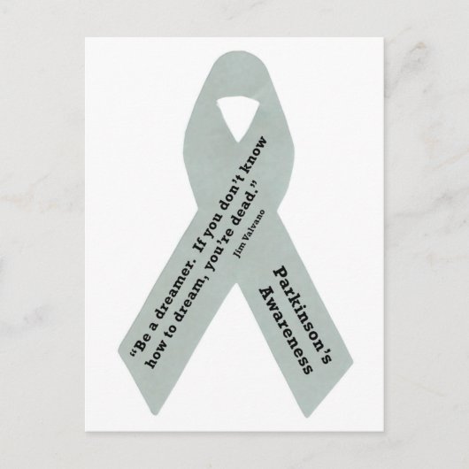 Parkinson's Awareness Ribbon Postkarte (Vorderseite)