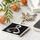 Parkinson's Awareness Ribbon Schlüsselanhänger (Seite)