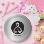 Parkinson's Awareness Ribbon Silver Pappteller (Party)