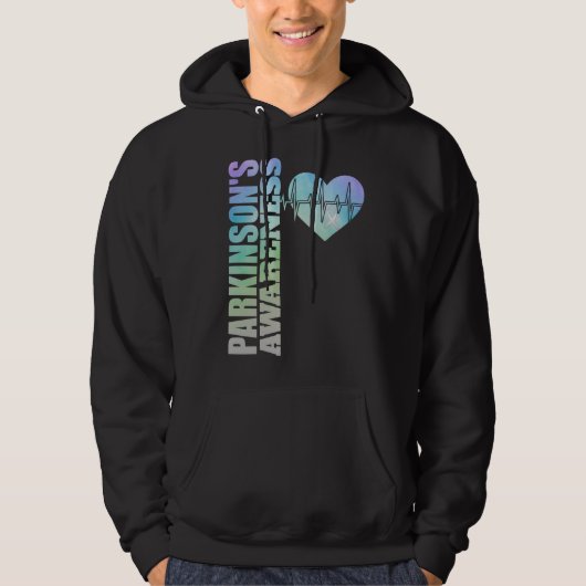 Parkinsons Bewusstsein Parkinson Krankheit Hoodie (Vorderseite)