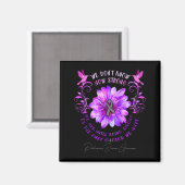 Parkinsons Disease Awareness Flower We Dont Know  Magnet (Vorderseite/Rückseite)