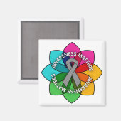 Parkinson's Disease Awareness Matters Petals Magnet (Vorderseite/Rückseite)