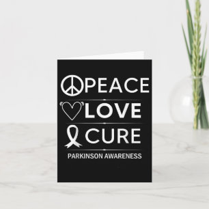 Parkinsons Disease Awareness Peace Liebe Cure Karte