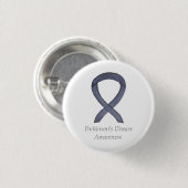 Parkinson's Disease Awareness Ribbon Art Button (Vorne & Hinten)