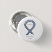 Parkinson's Disease Awareness Ribbon Art Button (Vorne & Hinten)